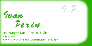 ivan perin business card